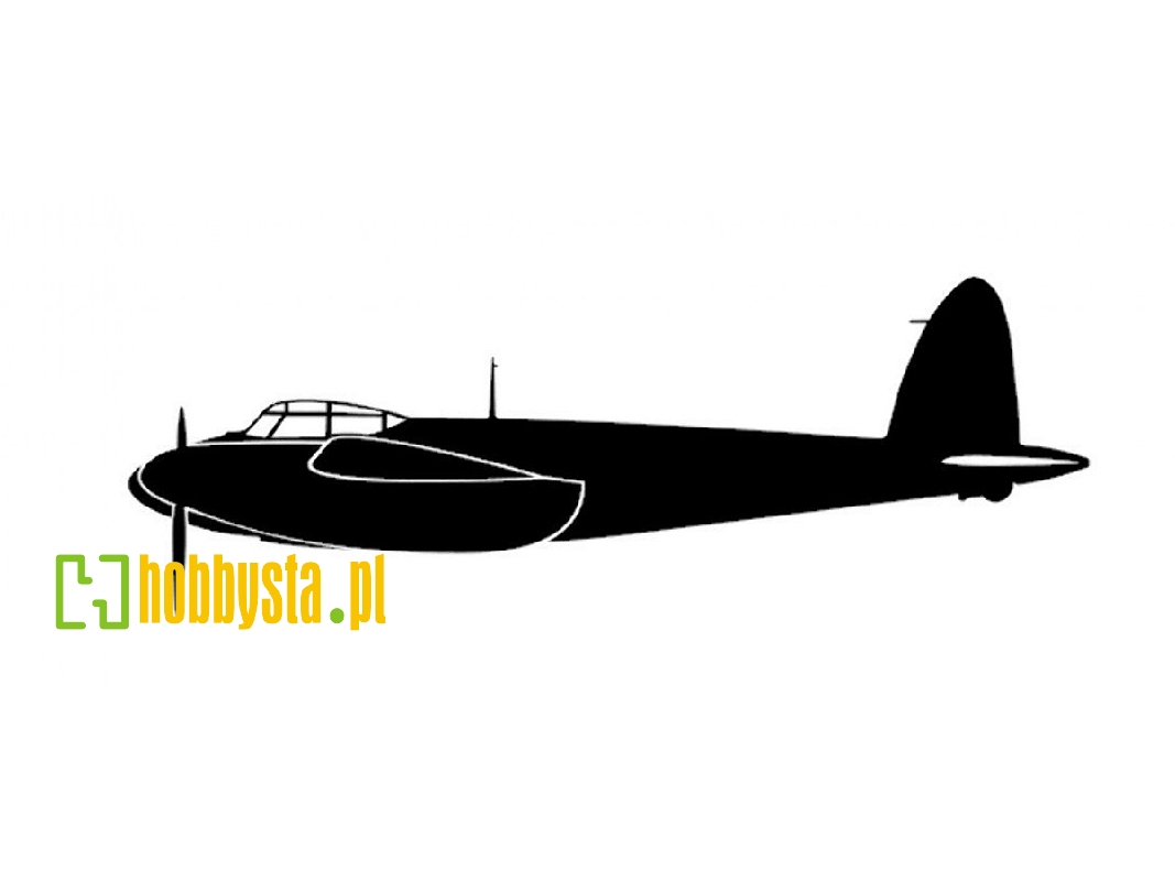 Sticker D.H.98 Mosquito (18cm Black) - image 1 Sticker D.H.98 Mosquito (18cm Black) - image 1