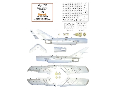 Mig-17 F - Mask For Panels (For Airfix Kits) - image 1