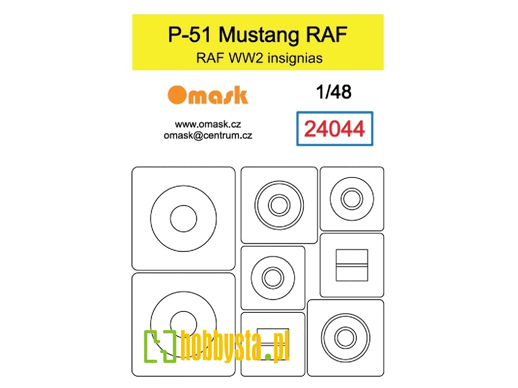 P-51 Mustang Raf Ww2 Insignias Mask - image 1 P-51 Mustang Raf Ww2 Insignias Mask - image 1