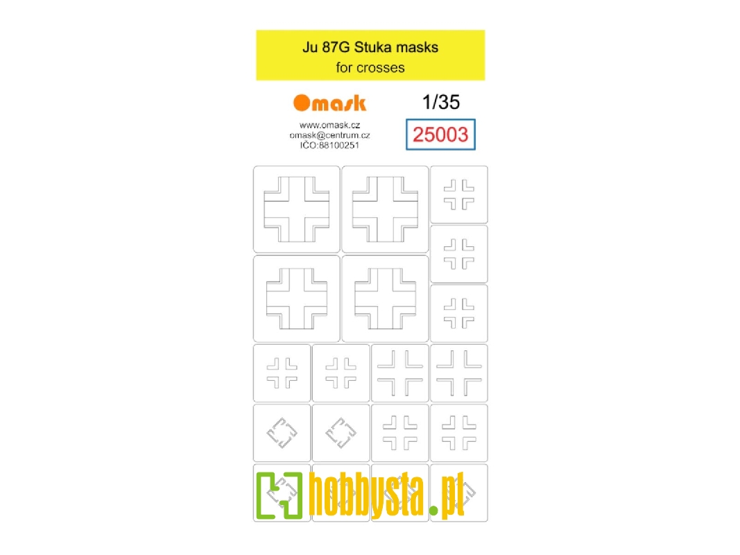 Junkers Ju 87 G Stuka - Masks For Crosses - image 1 Junkers Ju 87 G Stuka - Masks For Crosses - image 1