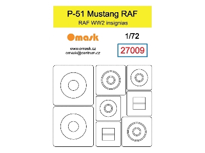 P-51 Mustang Raf Ww2 Insignias Mask - image 1