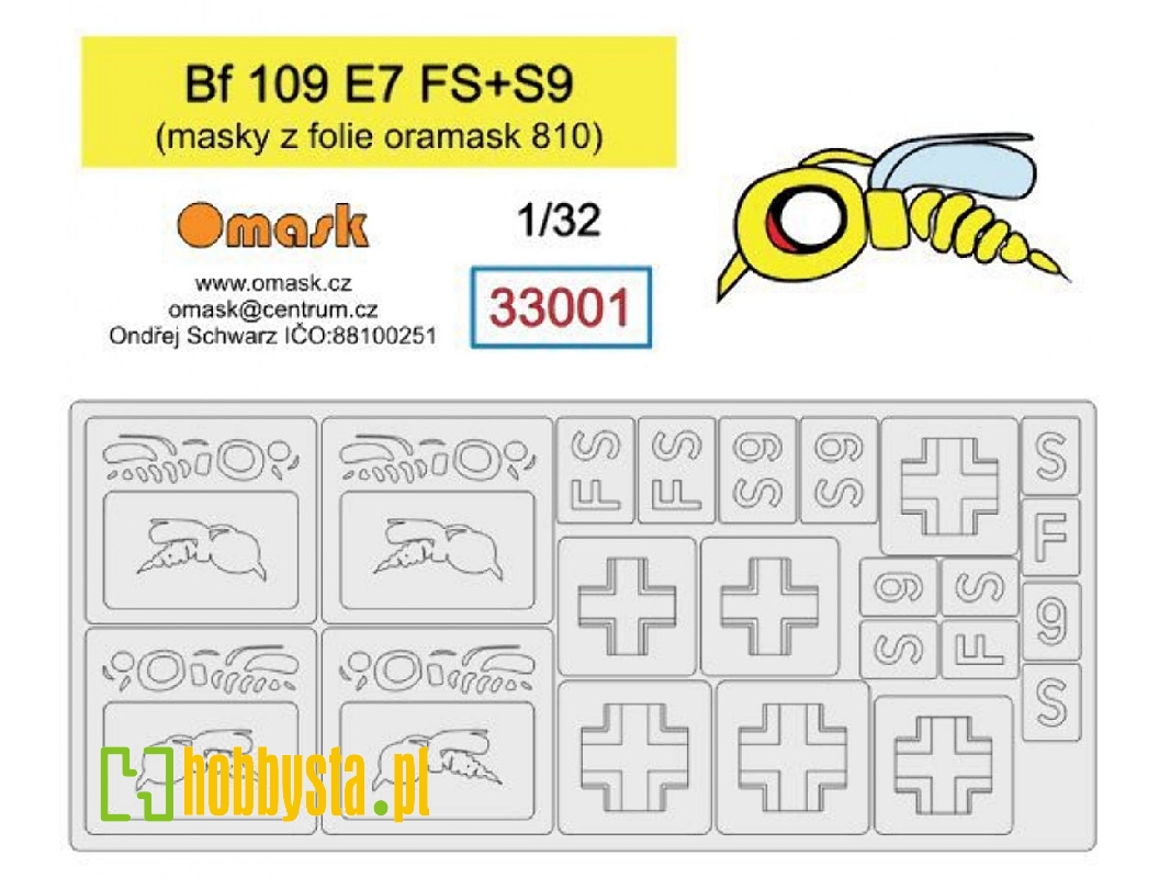 Bf 109 E7 (Fs+s9) Mask - image 1 Bf 109 E7 (Fs+s9) Mask - image 1