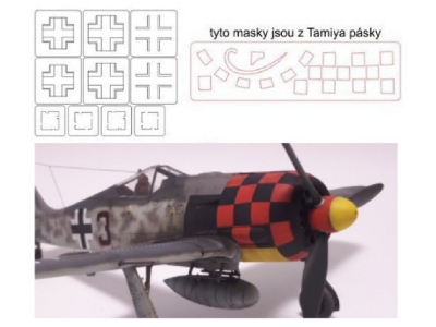 Fw 190 A-6 Checker Nose Mask (For Eduard) - image 1