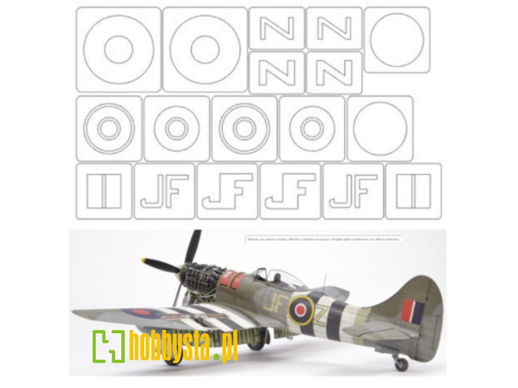 Tempest Mk.V Mask (For Eduard 82122, Marking A) - image 1 Tempest Mk.V Mask (For Eduard 82122, Marking A) - image 1