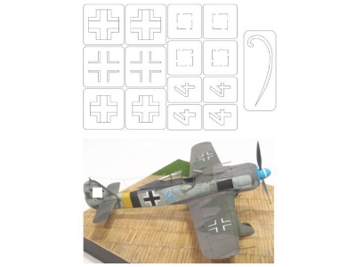 Fw 190 A-8 Mask (For Eduard 82147, Marking B) - image 1