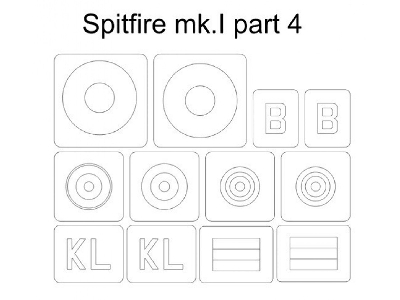 Spitfire Mk.I Mask Part 4 (For Eduard 11143 Camo E) - image 1