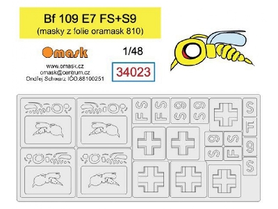 Bf 109 E7 Mask (S9+fs) - image 1