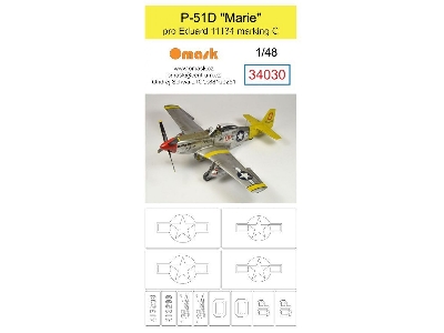 P-51d Mustang 'marie' (For Eduard 11134 Marking C) - image 1