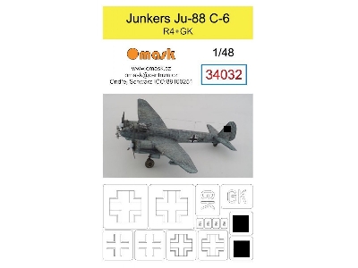Junkers Ju-88c-6 R4+gk Mask - image 1
