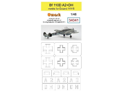 Bf 110d A2+dh Mask (For Eduard 11145) - image 1