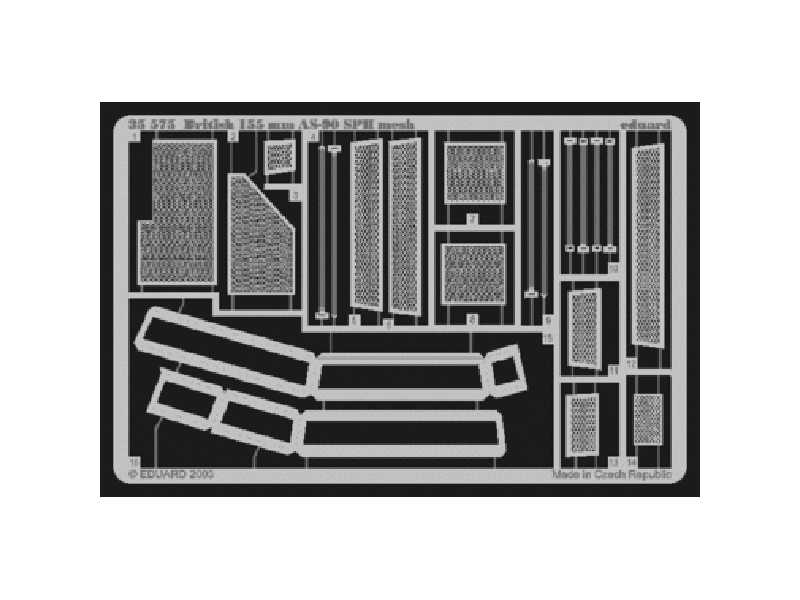 British 155mm AS-90 SPH mesh 1/35 - Trumpeter - image 1