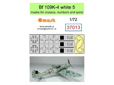 Bf 109k-4 White 5 (Masks For Crosses, Numbers And Spiral) - image 1