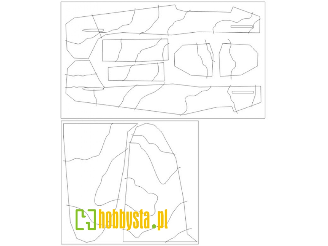 Spitfire Mk.I Camouflage Surfaces Camo B Mask (For Eduard 11143) - image 1 Spitfire Mk.I Camouflage Surfaces Camo B Mask (For Eduard 11143) - image 1