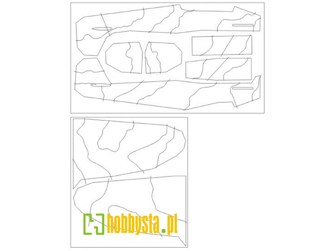Spitfire Mk.I Camouflage Surfaces Camo C Mask (For Eduard 11143) - image 1 Spitfire Mk.I Camouflage Surfaces Camo C Mask (For Eduard 11143) - image 1