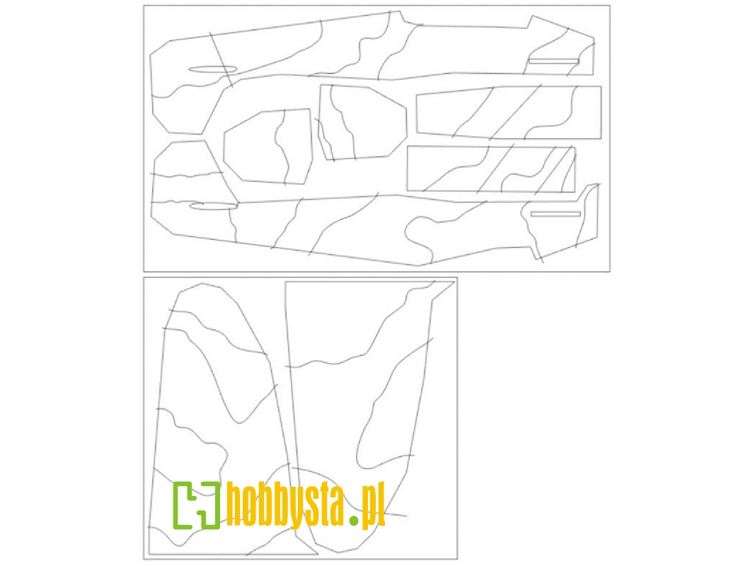 Spitfire Mk.Ii Camouflage Surfaces M.Feric Camo G Mask (For Eduard 11146) - image 1 Spitfire Mk.Ii Camouflage Surfaces M.Feric Camo G Mask (For Eduard 11146) - image 1