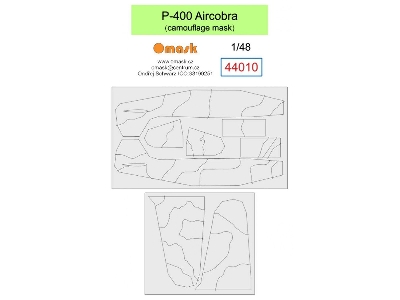 P-400 Airacobra Mask (Camouflage Surfaces) - image 1