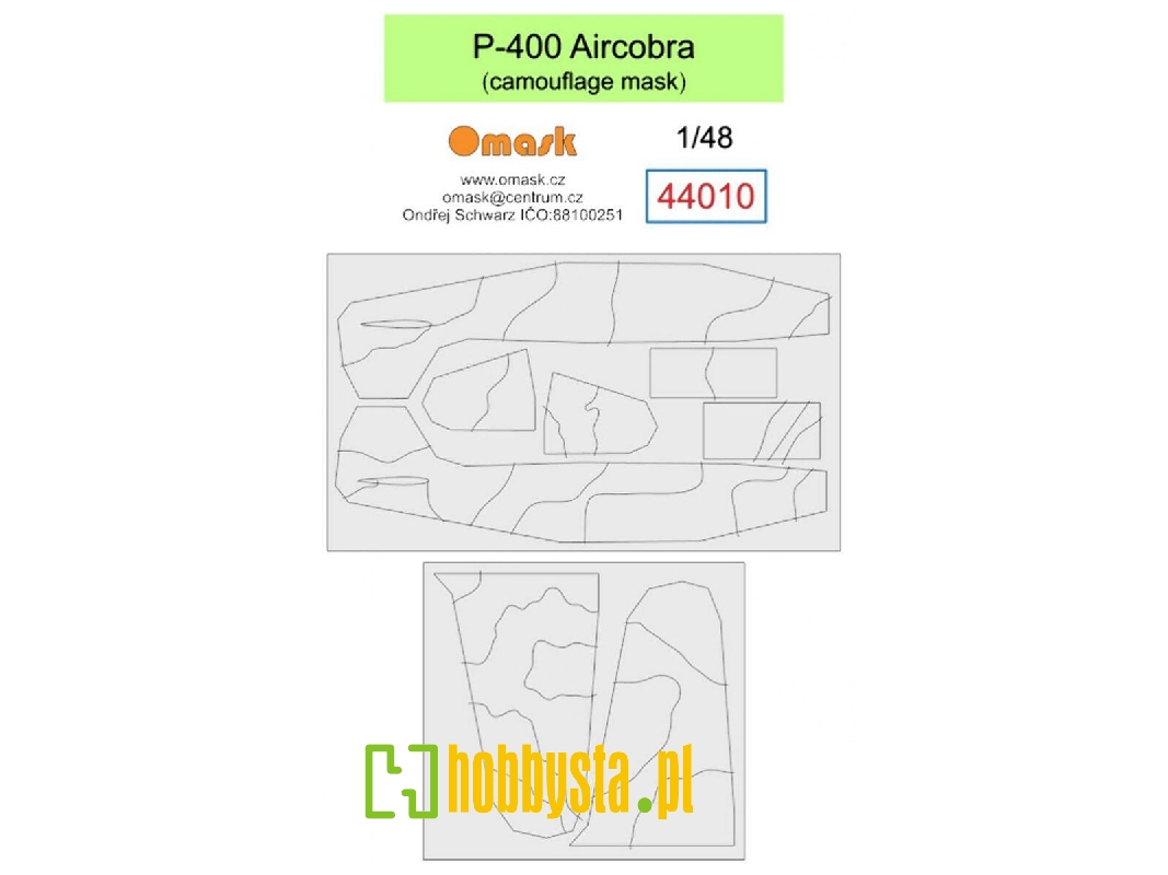 P-400 Airacobra Mask (Camouflage Surfaces) - image 1 P-400 Airacobra Mask (Camouflage Surfaces) - image 1