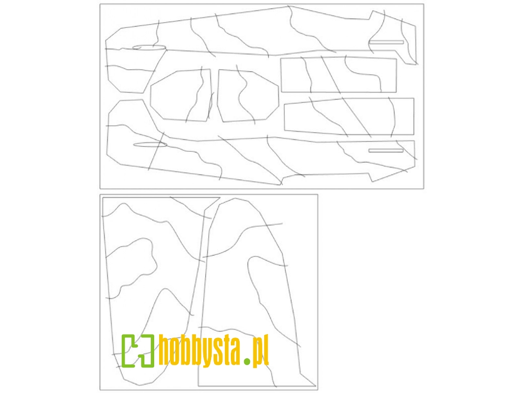Spitfire Mk.I Camouflage Surfaces Mask (Camo E Eduard 11143) - image 1 Spitfire Mk.I Camouflage Surfaces Mask (Camo E Eduard 11143) - image 1