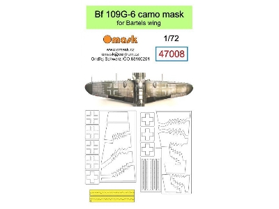 Bf 109g-6 Camo Mask For Bartels Wing - image 1