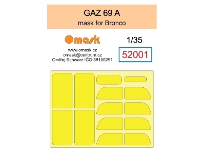 Gaz-69 A - Mask (For Bronco Kits) - image 1