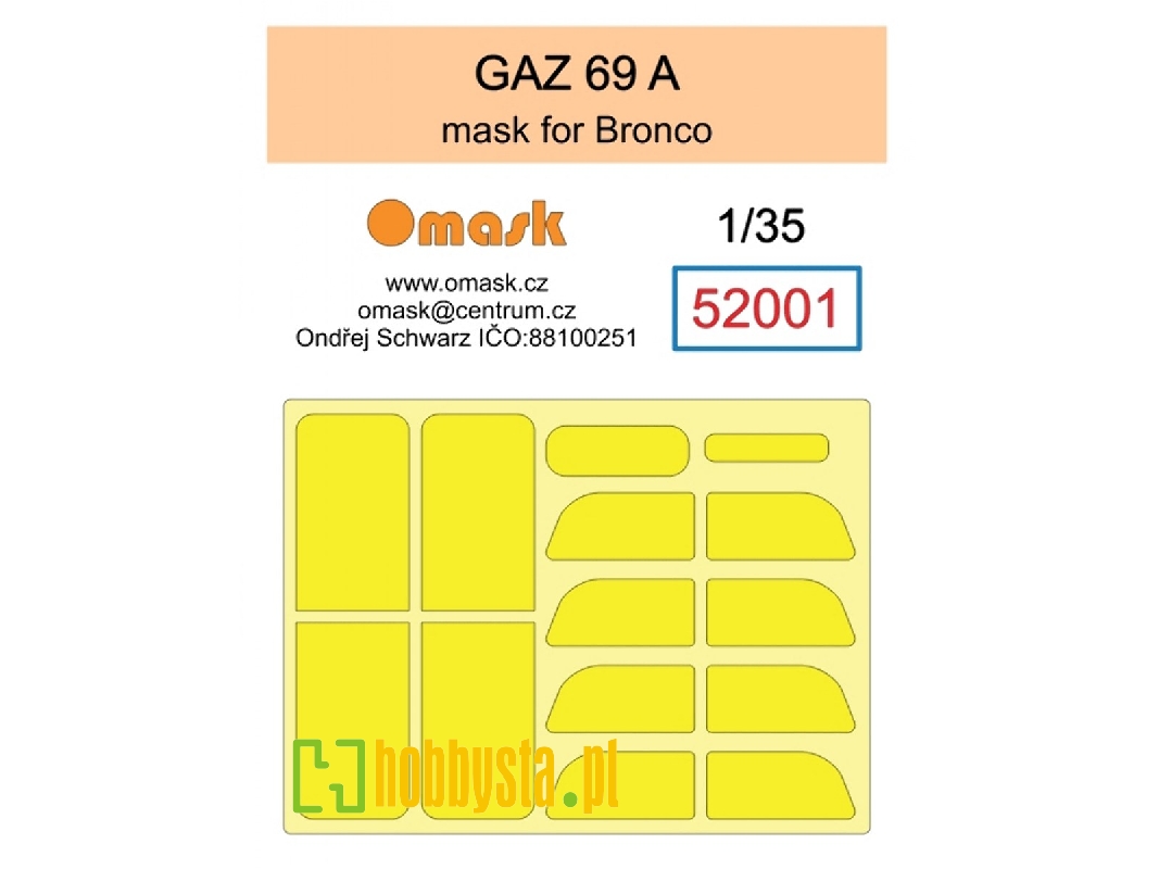 Gaz-69 A - Mask (For Bronco Kits) - image 1 Gaz-69 A - Mask (For Bronco Kits) - image 1