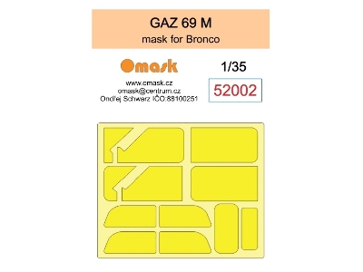 Gaz-69 M - Mask (For Bronco Kits) - image 1