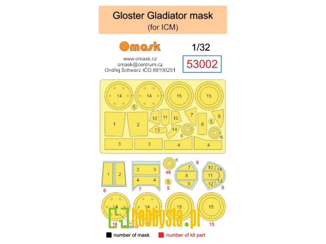 Gloster Gladiator Masks (For Icm Kits) - image 1 Gloster Gladiator Masks (For Icm Kits) - image 1