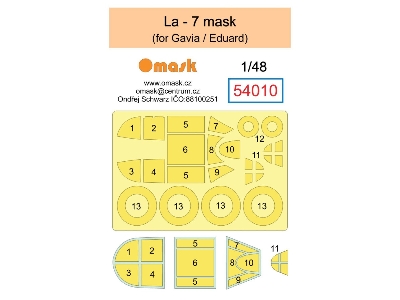 Lavochkin La-7 Masks (For Gavia / Eduard Kits) - image 1