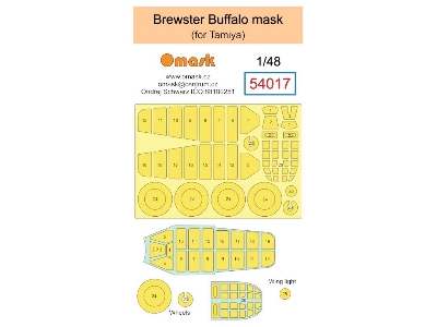 Brewster Buffalo Masks (For Tamiya Kits) - image 1