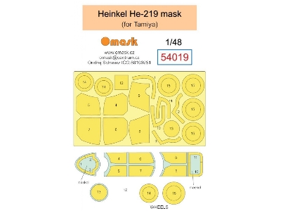 Heinkel He-219 Masks (For Tamiya Kits) - image 1