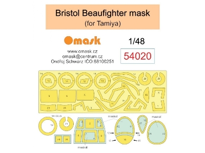 Bristol Beaufighter Masks (For Tamiya Kits) - image 1