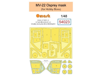 Boeing Mv-22 Osprey Masks (For Hobby Boss Kits) - image 1