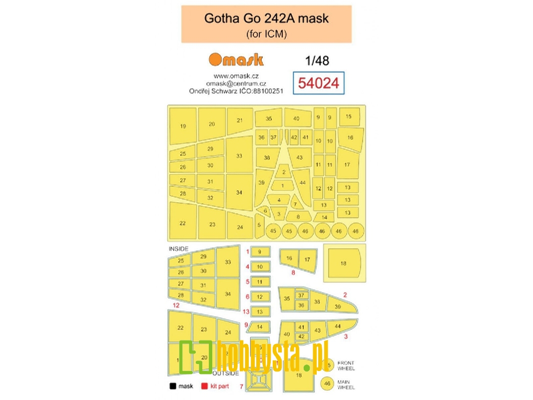 Gotha Go-242 A Masks (For Icm Kits) - image 1 Gotha Go-242 A Masks (For Icm Kits) - image 1