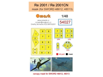 Reggiane Re 2001 / Re 2001cn Masks (For Sword 48012 / 48013) - image 1
