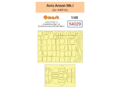 Avro Anson Mk.I Masks (For Airfix Kits) - image 1