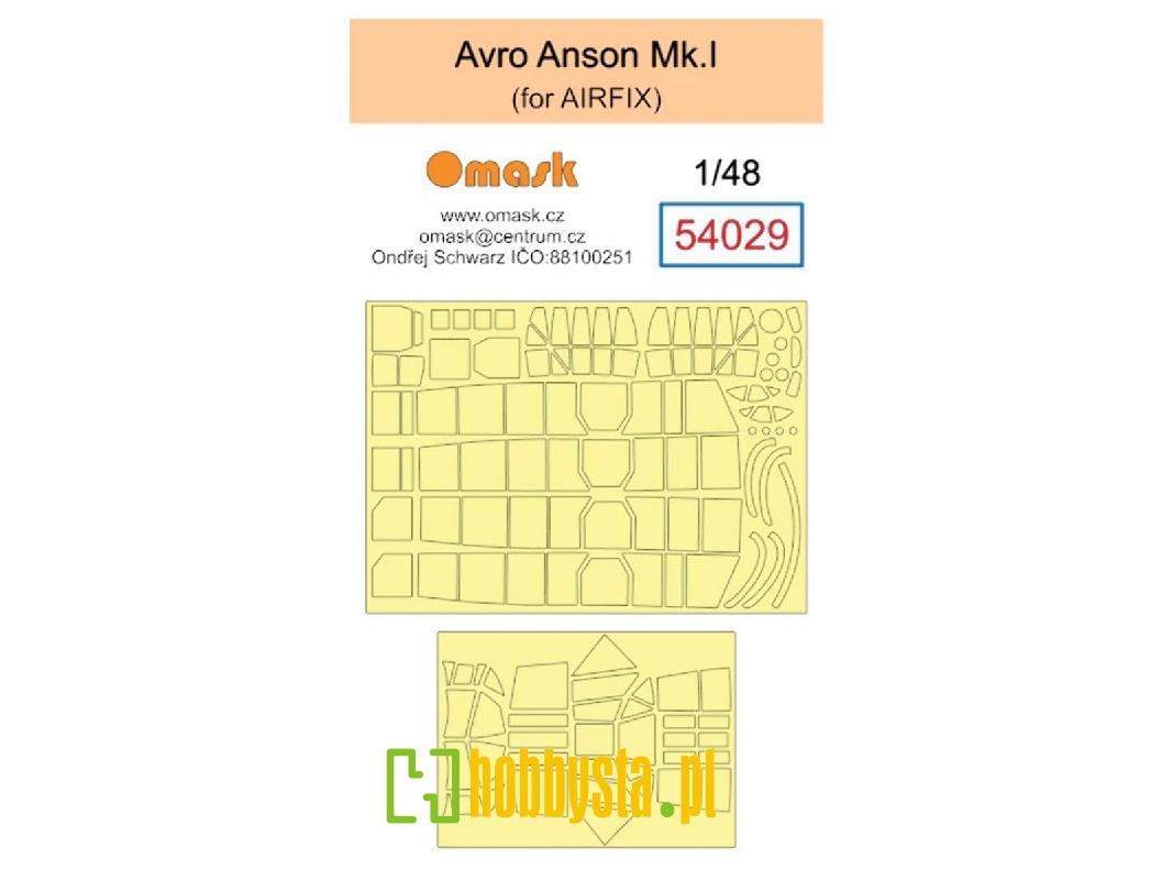 Avro Anson Mk.I Masks (For Airfix Kits) - image 1 Avro Anson Mk.I Masks (For Airfix Kits) - image 1
