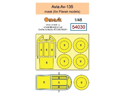 Avia Av-135 Masks (For Planet Models Kits) - image 1