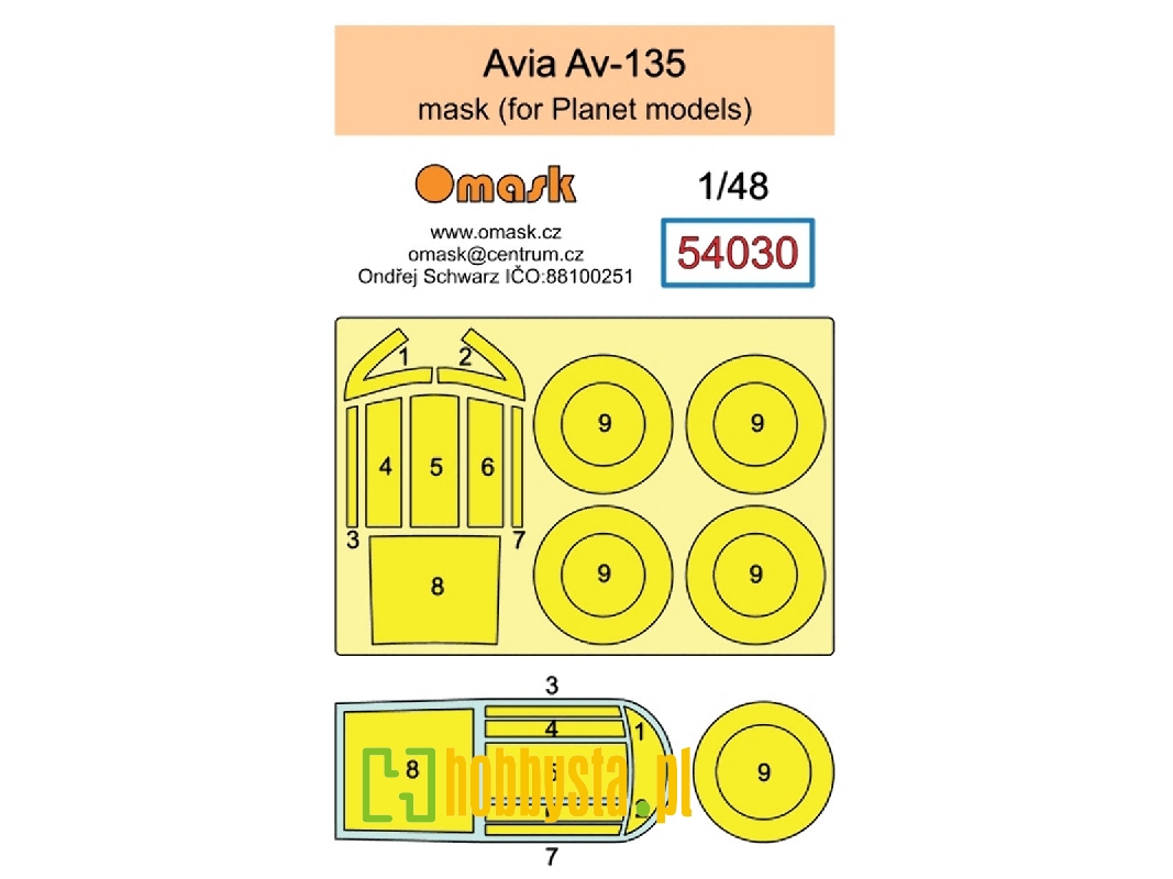 Avia Av-135 Masks (For Planet Models Kits) - image 1 Avia Av-135 Masks (For Planet Models Kits) - image 1