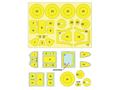North American P-51 B Mustang Masks (For Tamiya Kits) - image 2