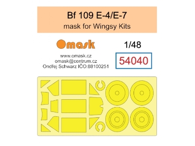 Messerschmitt Bf-109 E-4 / E-7 Masks (For Wingsy Kits) - image 1