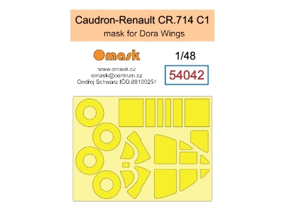 Caudron-renault Cr.714 C1 Masks (For Dora Wings Kits) - image 1