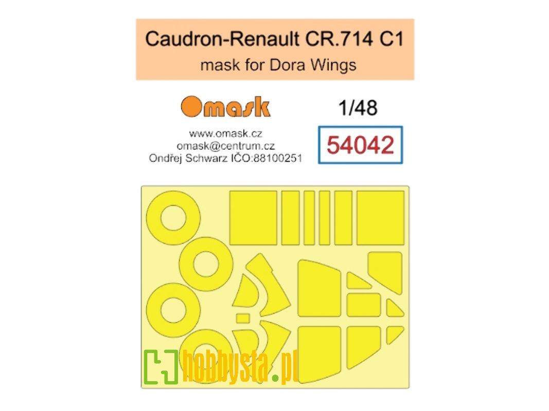 Caudron-renault Cr.714 C1 Masks (For Dora Wings Kits) - image 1 Caudron-renault Cr.714 C1 Masks (For Dora Wings Kits) - image 1