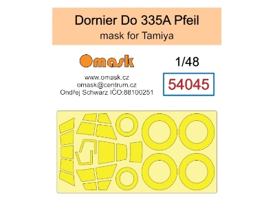 Dornier Do 335 A Pfeil Masks (For Tamiya Kits) - image 1