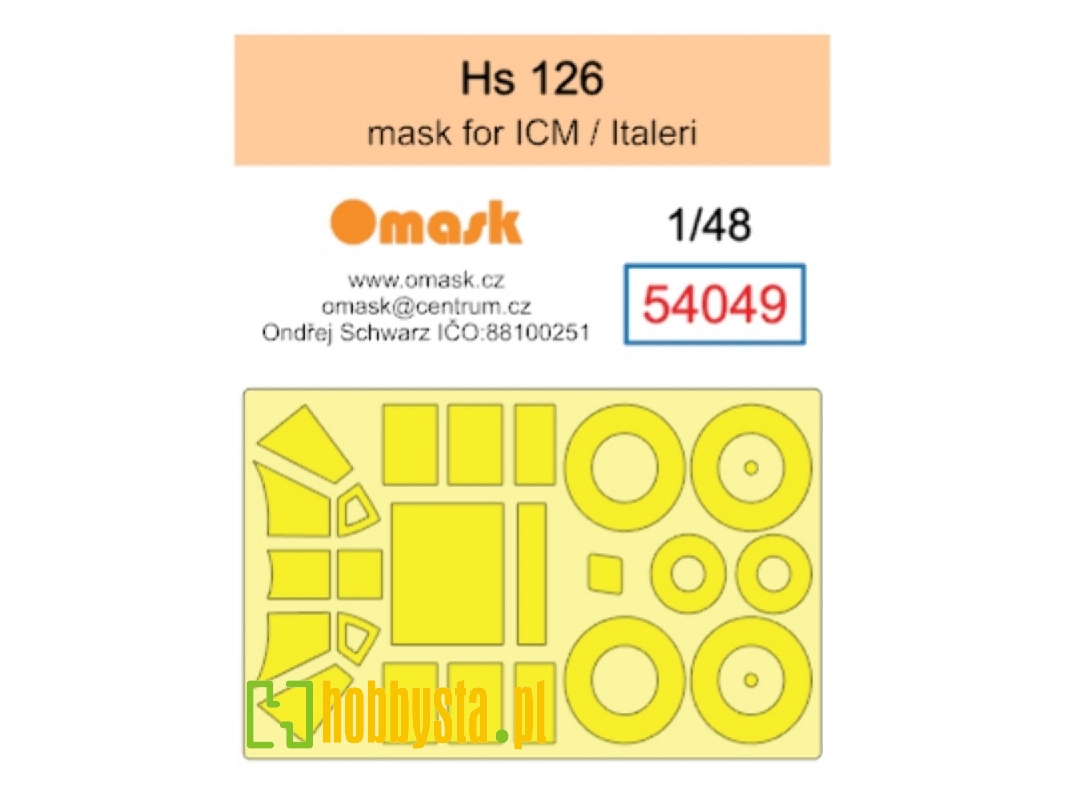 Henschel Hs 126 Masks (For Icm / Italeri Kiits) - image 1 Henschel Hs 126 Masks (For Icm / Italeri Kiits) - image 1