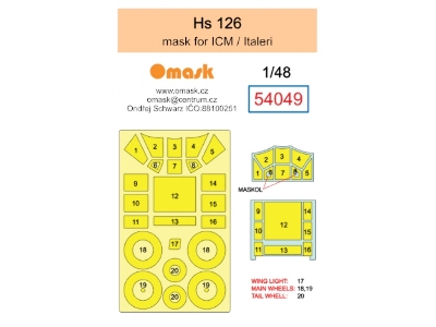 Henschel Hs 126 Masks (For Icm / Italeri Kiits) - image 2