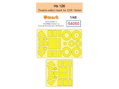Henschel Hs 126 Double-sided Mask (For Icm / Italeri Kiits) - image 1