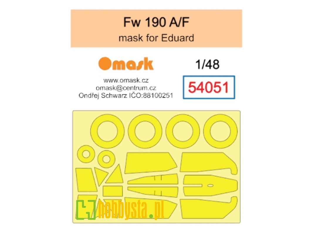 Focke-wulf Fw-190 A / F Masks (For Eduard Kits) - image 1 Focke-wulf Fw-190 A / F Masks (For Eduard Kits) - image 1