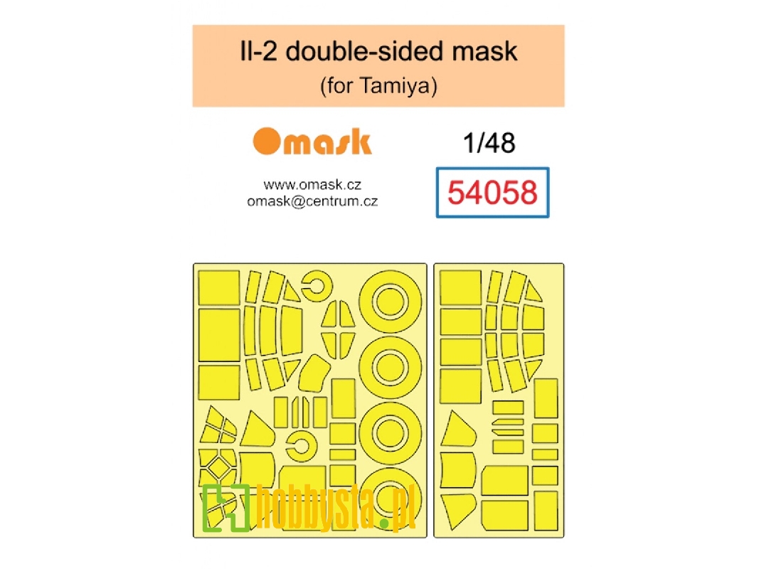 Il-2 Double Sided Mask (For Tamiya) - image 1 Il-2 Double Sided Mask (For Tamiya) - image 1