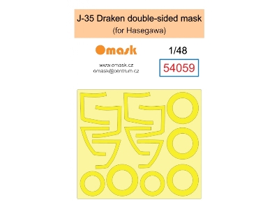 J-35 Draken Double Sided Mask (For Hasegawa) - image 1