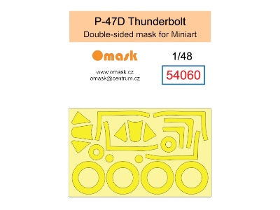 P-47d Thunderbolt Double Sided Mask (For Miniart) - image 1